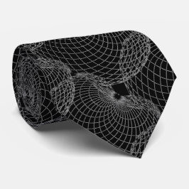 Gravata Black Smoke 000000 & Silver Cinza "Spider Web"
