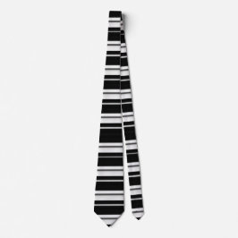 Gravata Black Stripe Tie – Bold Modern Accessory