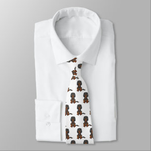 Gravata Black & Tan Cavalier King Charles Spaniel Pattern