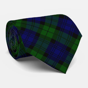 Gravata Black Watch Tartan Blue Green Xadrez