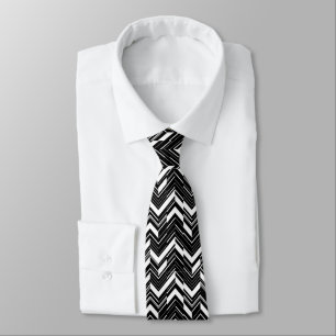 Gravata Black Zig Zag Men's Tie