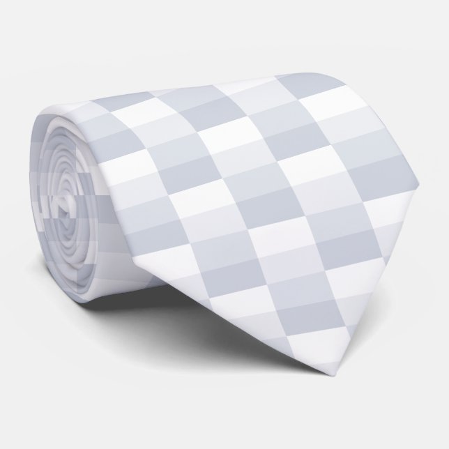 Gravata Blocos de Cor Tons Brancos (Rolled)