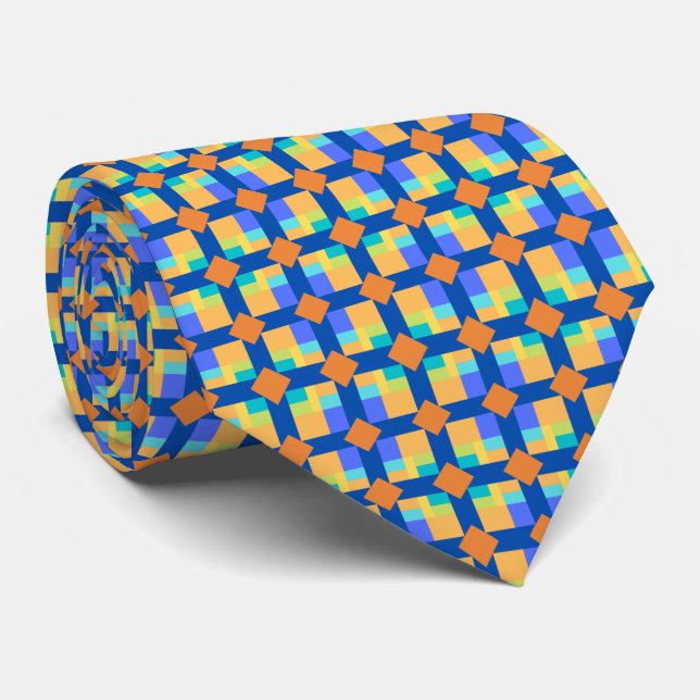 Gravata Blocos de cores (Rolled)