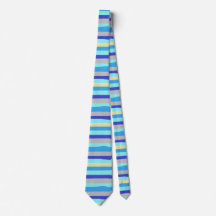 Blue Cabana Stripes Tie