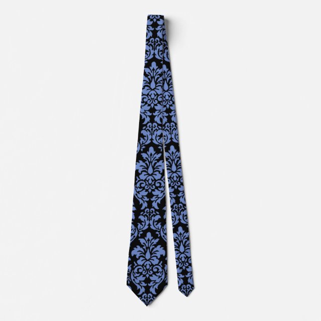 Gravata Blue Damask Tie (Frente)