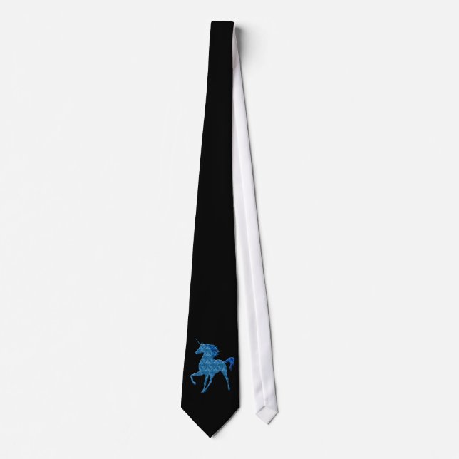 Gravata Blue Fire Unicorn Tie (Frente)