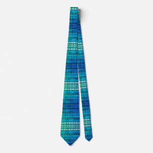 Gravata Blue Gingham Elegant Neck