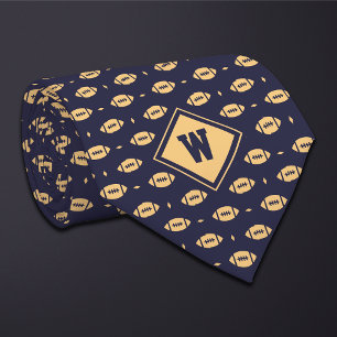 Gravata Blue Gold Football Icon