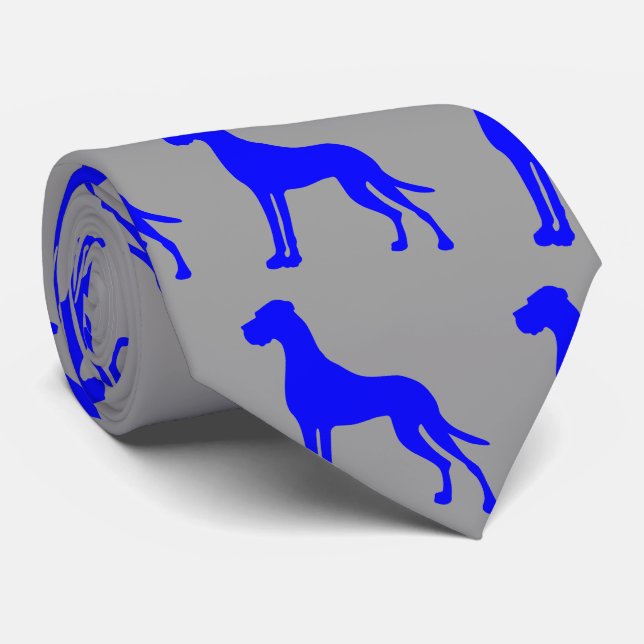 Gravata Blue Great Dane (Rolled)