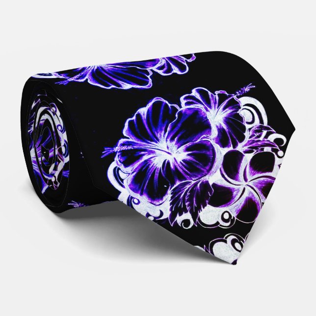 Gravata Blue Hibiscus (Rolled)