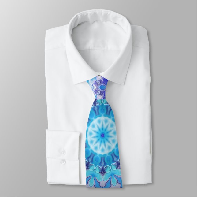 Gravata Blue Mandala Neck Tie (Amarrado)
