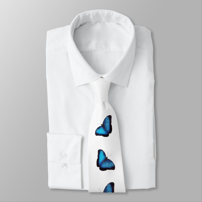 Gravata Blue Morpho Butterfly Tie (Amarrado)
