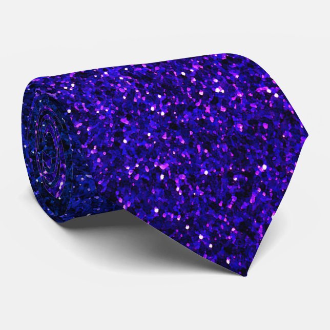 Gravata Blue Pink Glitter Abstract Birthday Wedding Gift (Rolled)