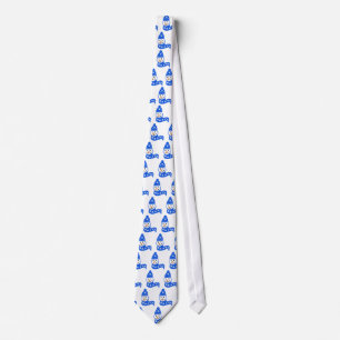 Gravata Blue Snowman Tie