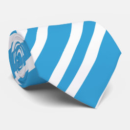 Gravata Blue White Stripes Pattern