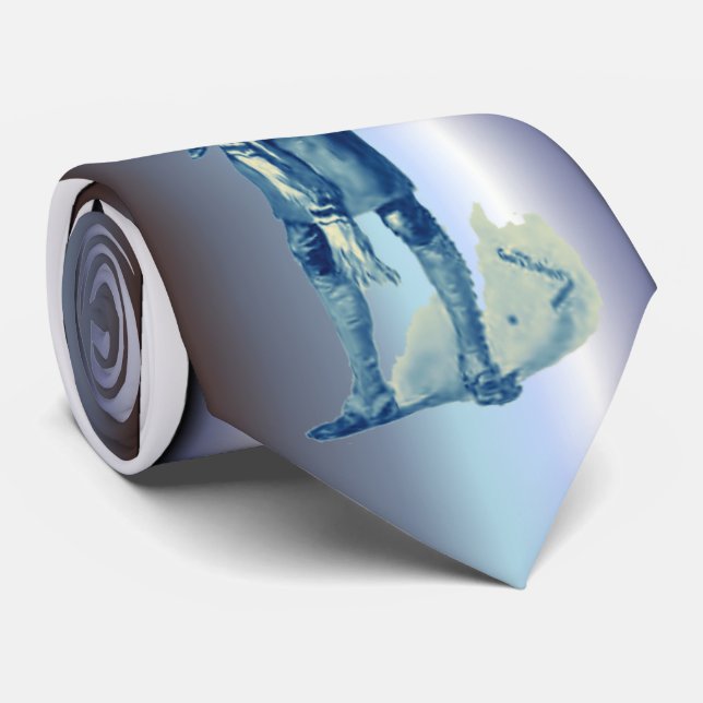 Gravata Bob Cratchit Segurando Pequeno Tim Christmas Carol (Rolled)