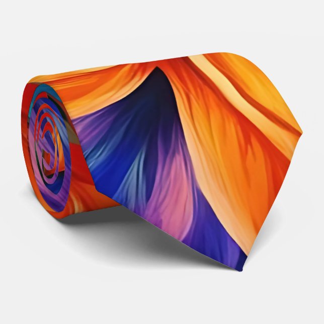 Gravata Bohemian Spirit Mandala Neck Tie (Rolled)