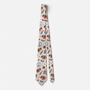Gravata Boho Americana Festival Girassóis Ônibus VW 4 de J