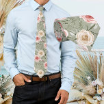 Gravata Boho Bege Verde Sábio Creme Floral<br><div class="desc">Adicione um toque de fantasia e romance ao seu visual no dia do casamento com a Gravata Verde Sage Boho de Casamento, com Flores de Aquarela Rosa e Rosas Creme na Gravata Floral. Projetada com uma mistura etérea de tons suaves de rosa, delicadas flores de aquarela e rosas creme atemporais,...</div>