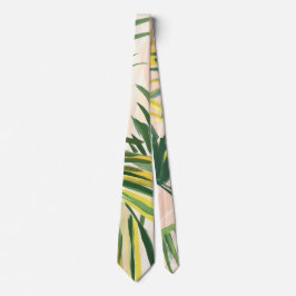 Gravata Boho Blush Green Palm Sai da Praia
