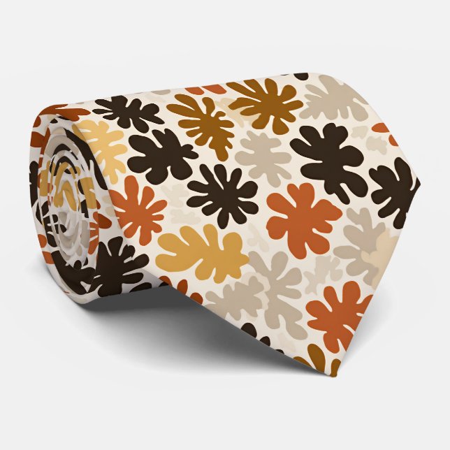 Gravata Boho Matisse Padrão Floral  (Rolled)