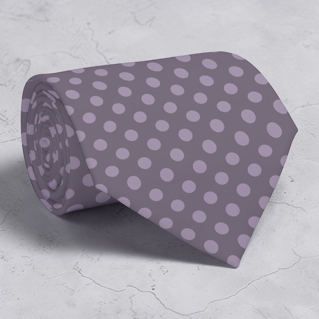 Gravata Boho Plum Mini Pontos Polka (Criador carregado)