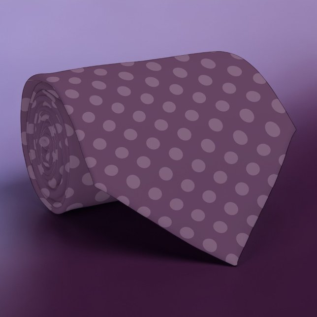 Gravata Boho Roxa Mini Pontos Polka (Criador carregado)