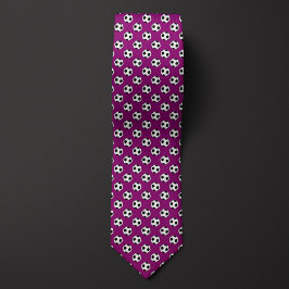 Gravata Bola de futebol do Futebol roxo