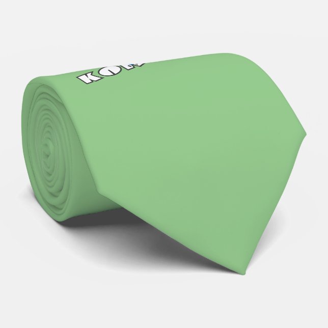 Gravata Bola de Futebol e Bandeira Sul-Coreana (Rolled)