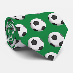 Gravata bola de futebol em verde