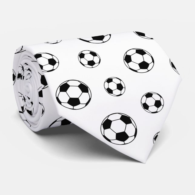 Gravata bola de futebol legal com tiros (Rolled)