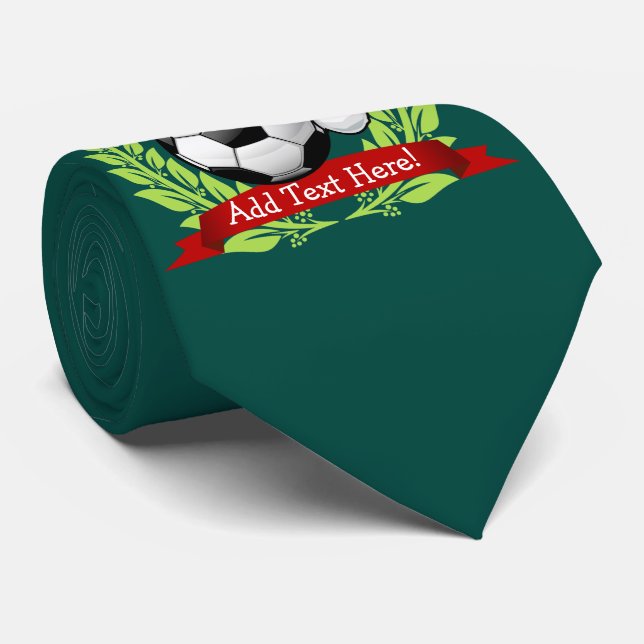 Gravata Bola de futebol que veste um Natal do chapéu do (Rolled)