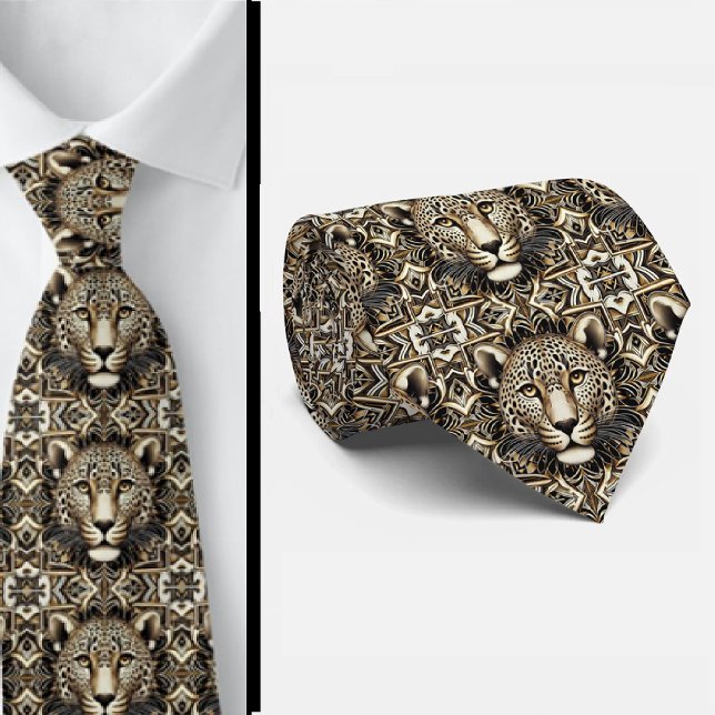 Gravata Bold Leopard Tie | Masculine Men's Fashion (Criador carregado)
