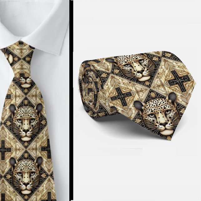 Gravata Bold Leopard Tie | Masculine Men's Fashion (Criador carregado)