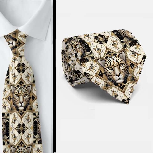 Gravata Bold Leopard Tie | Masculine Men's Fashion (Criador carregado)