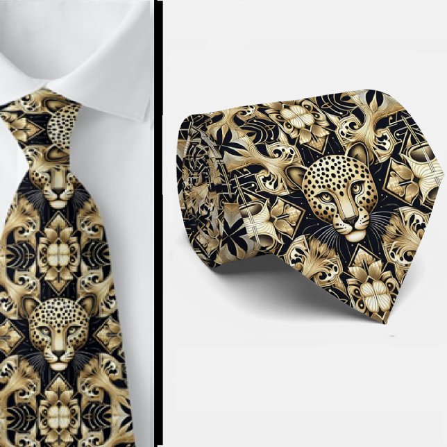 Gravata Bold Leopard Tie | Masculine Men's Fashion (Criador carregado)
