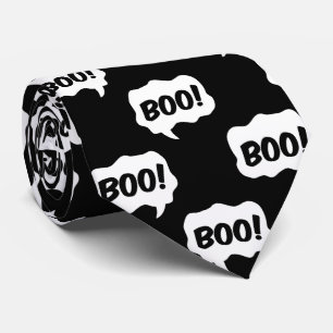 Gravata Bolha de Voz do Halloween Boo