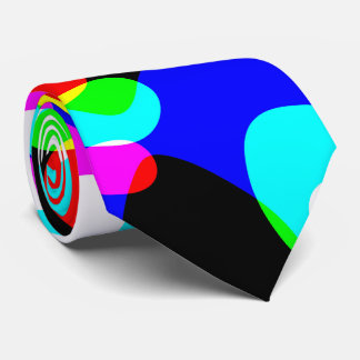 Gravata Bolhas Plasmáticas De Neon Retro Fluorescentes