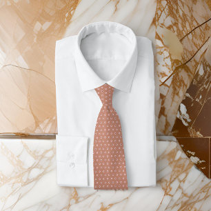 Gravata Bolinhas Camel Brown - Classe Mínima