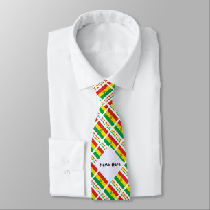 Gravata Bolívia e a bandeira boliviana estão com seu nome