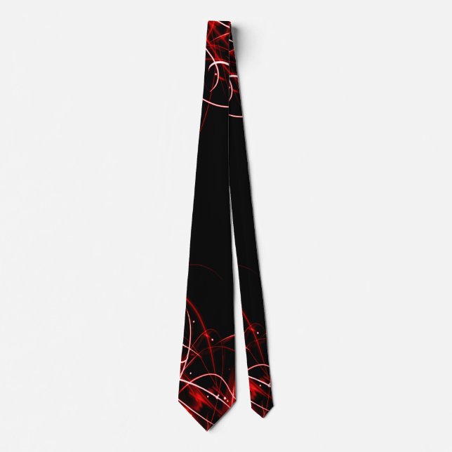 Gravata BOLO Red Abstrato Satin Tie (Frente)