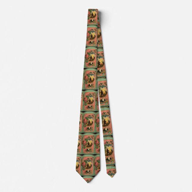 Gravata Bombeiro Bombeiro Mens Tie, da Vintage, 1880 (Frente)