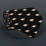 Gravata Boné de formatura Dourado elegante preto<br><div class="desc">Elegante Clássico Dourado Boné de formatura Negra</div>