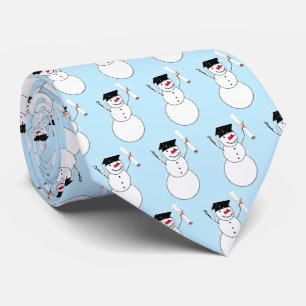 Gravata Boneco de Neve de Formatura Natal