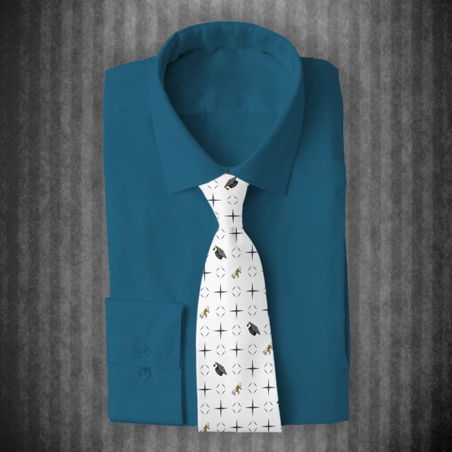 Gravata Bonés de formatura Escuros e Padrão Diploma (Criador carregado)