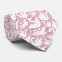 Bonita Tie Floral Swan