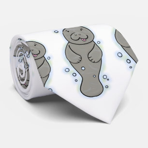 Gravata Bonito bebê manateado com ilustração de bolhas