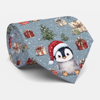 Gravata Bonito Pinguim Pinguim Natal