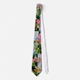Gravata Bonito rosa, rosas vermelhas, flor aquarela