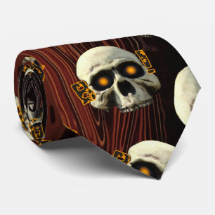 Gravata Boo Skulls Tie